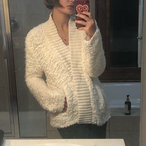 Sleeping on snow cardigan